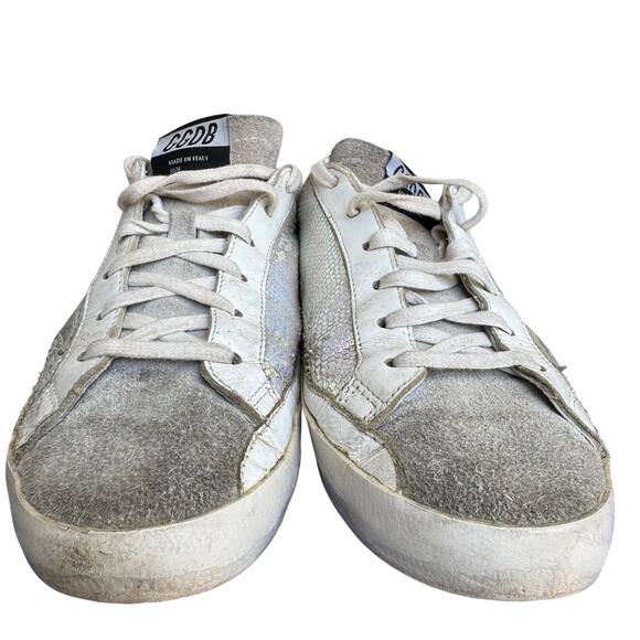Rare Golden Goose Superstar Iridescent Shimmer Low Top Sneakers EU 40-Mermaid - Picture 2 of 12